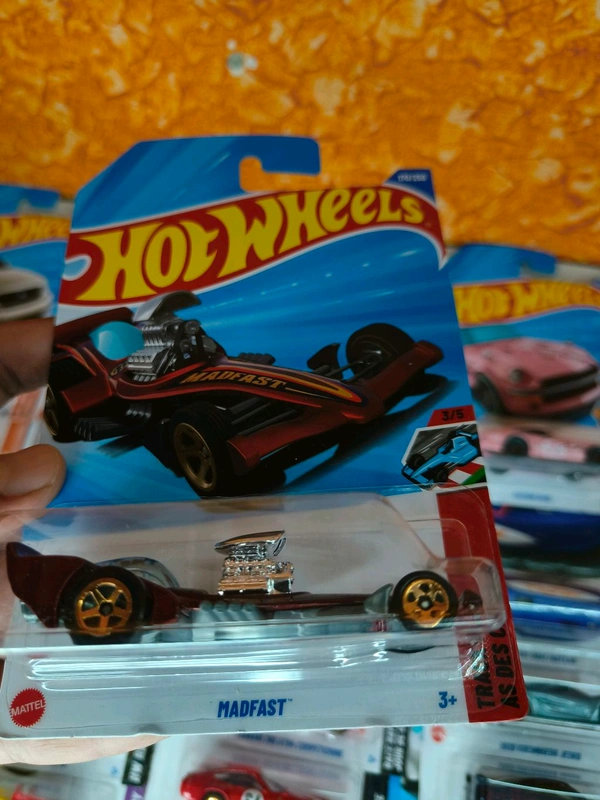 Hot Wheels 1:64 Scale | MAD FAST | Track Aces | Dark Red | Case M | 170/250
