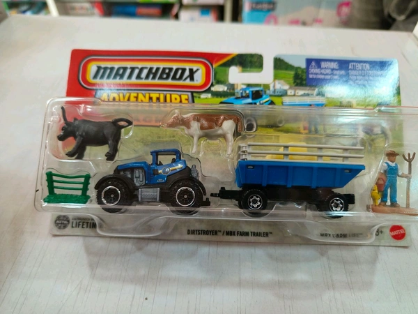 MATCHBOX | DIRTSTROYER/MBX FARM TRAILER| ADVENTURE PACK | H1235 |MBX FARM LIFE
