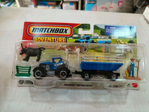 MATCHBOX | DIRTSTROYER/MBX FARM TRAILER| ADVENTURE PACK | H1235 |MBX FARM LIFE
