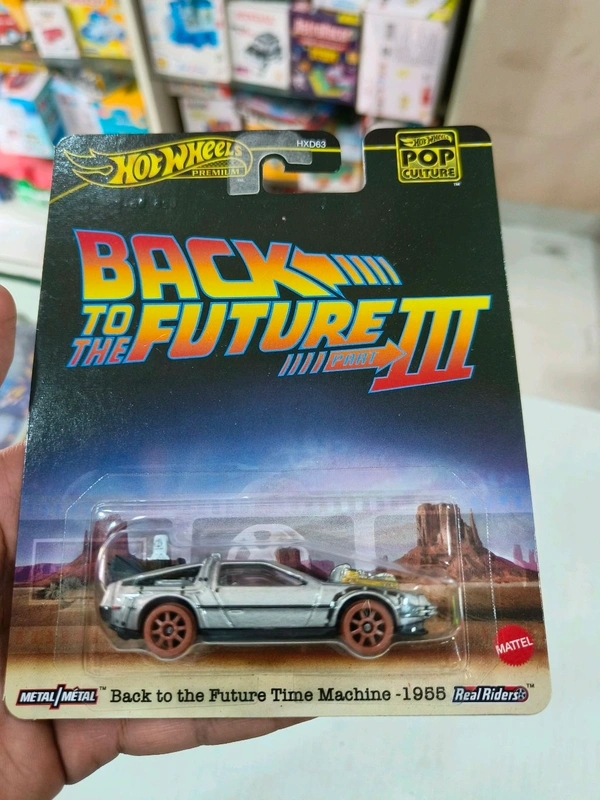 Hotwheels Premium 2025 | BACK TO THE FUTURE TIME MACHINE -1955 | BACK TO THE FUTURE PART III | REAL RIDERS | Pop culture | HXD63