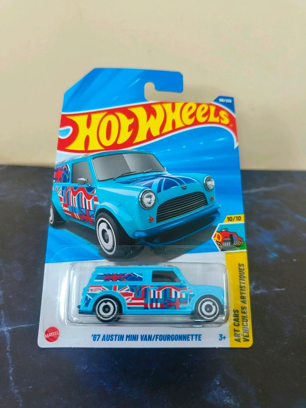 Hot Wheels '67 AUSTIN MINI VAN | Art Cars | Light Blue | 10/10 | 169/250