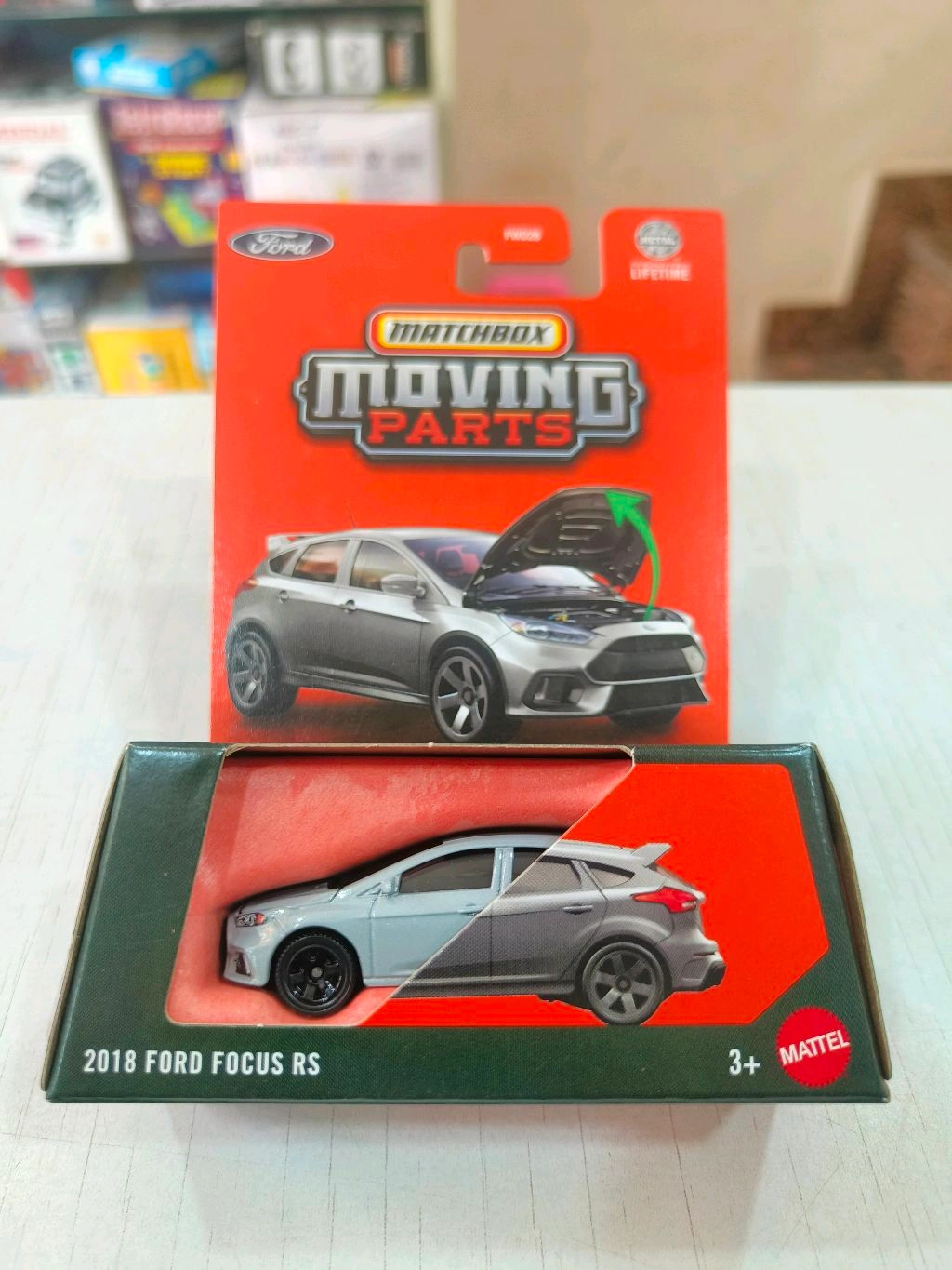 Matchbox Moving Parts 2026 : 2018 Ford Focus RS Matchbox 2018 Ford Focus RS、ムービングパーツ[ブルー]
