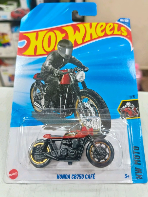 HOT WHEELS Hotwheels | HONDA CB750 CAF| HW Moto | RED Black | IMPORTED | H CASE | 150/250