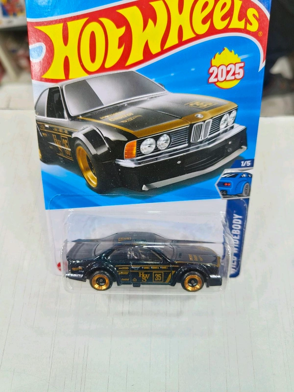HOT WHEELS Hotwheels | BMW 635 CSi | Wild Widebody | Metalflake Black | IMPORTED | H CASE | 185/250