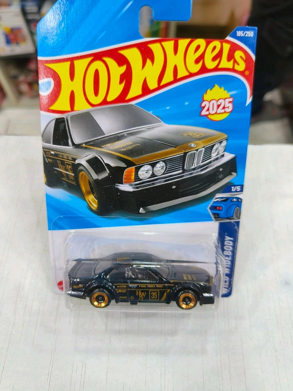 HOT WHEELS Hotwheels | BMW 635 CSi | Wild Widebody | Metalflake Black | IMPORTED | H CASE | 185/250
