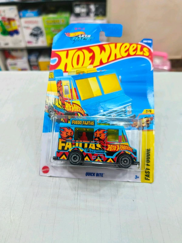 HOT WHEELS Hotwheels | QUICK BITE | Fast Foodie | BLUE | IMPORTED | H CASE | 149/250