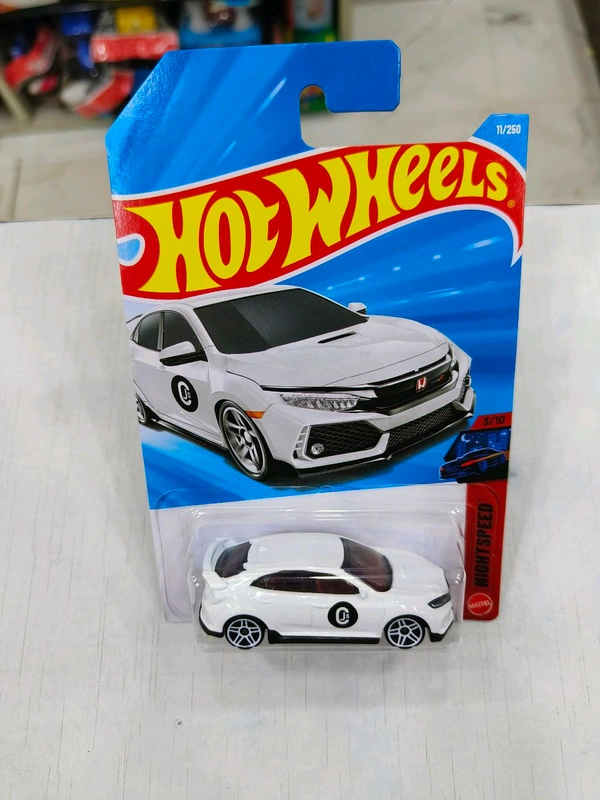 Hot Wheels 2018 Honda Civic Type R | Nightspeed | White | IMPORTED | 11/250