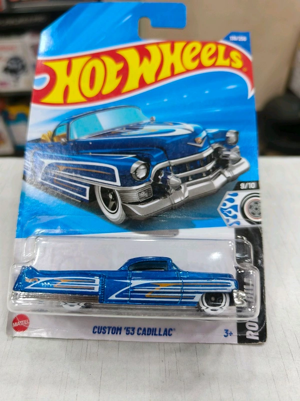 Hot Wheels CUSTOM '53 CADILLAC | ROD SQUAD | BLUE | IMPORTED | 139/250