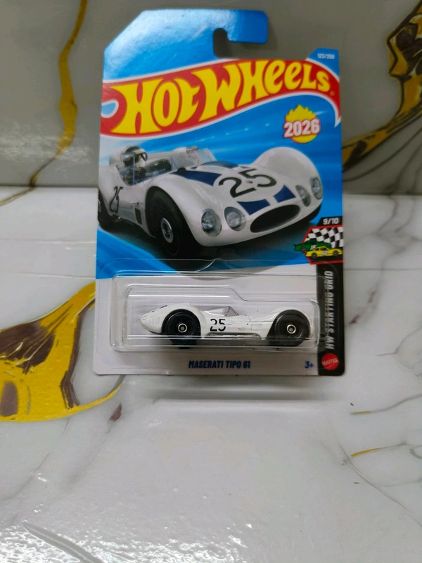 Hot Wheels Maserati Tipo 61 | HW Starting Grid | White | 123/250