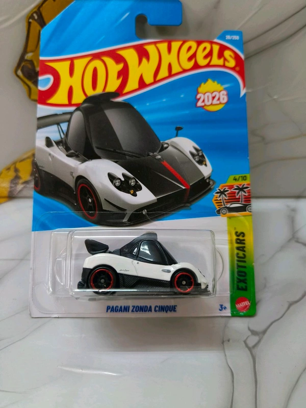 Hot Wheels Pagani Zonda Cinque | Exoticars | White | IMPORTED | 26/250