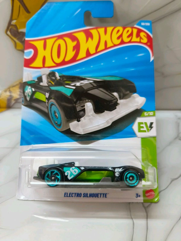 Hot Wheels ELECTRO SILHOUETTE | HW EV | Black | IMPORTED | TREASURE HUNT | 58/250