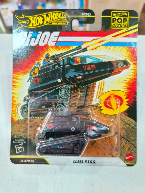 HOTWHEELS Hotwheels Premium 2026 | COBRA H.I.S.S. | G.I.JOE | REAL RIDERS | Pop culture | HXD63