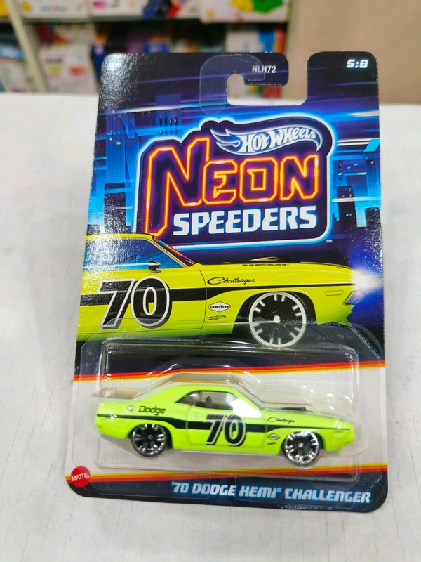 HOTWHEELS Hot Wheels NEON SPEEDERS | '70 DODGE HEMI CHALLENGER | HLH72 | 5:8