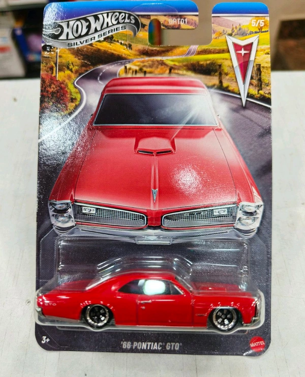 HOTWHEELS SILVER SERIES | PONTIAC SET | SET OF 5 CARS | '06 PONTIAC GTO | '84 PONTIAC FIREBIRD | '65 PONTIAC BONNEVILLE | '70 PONTIAC GTO JUDGE | '66 PONTIAC GTO | GRT01