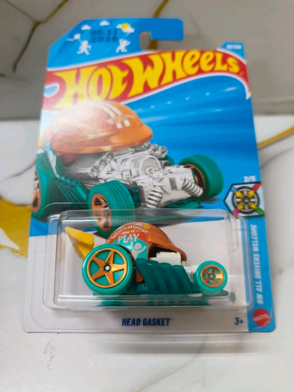 Hot Wheels Head Gasket | HW All Drivers Welcome | Orange and Green | 167/250
