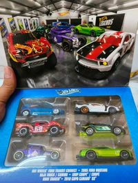 HOTWHEELS HOT WHEELS SILVER SERIES | LEGENDS TOUR SET OF 6 | Hot Wheels Ford Transit Connect | 2018 COPO Camaro SS | Loop Coupe | Bone Shaker | Baja Truck | 2005 Ford Mustang