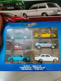 HOTWHEELS HOT WHEELS SILVER SERIES | SET OF 6 CARS | Volkswagen Golf MK2 | Porsche 911 GT3 | Aston Martin One-77 | '92 BMW M3 | '73 Volvo 142 GL | '16 Mercedes-AMG GT3