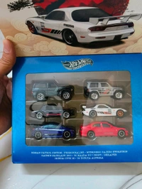 HOTWHEELS HOT WHEELS SILVER SERIES | JAPANESE JDM SET OF 6 | Nissan Patrol Custom | Mitsubishi Pajero Evolution | Datsun Fairlady 2000 | '95 Mazda RX-7 Drift | Honda Civic Si | '98 Toyota Altezza