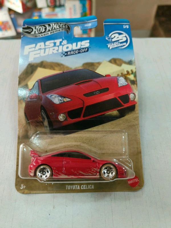 Hot Wheels SILVER SERIES | FAST & FURIOUS RACE-OFF | SET OF 5 CARS | TOYOTA CELICA | 1995 MAZDA RX-7 | VOLKSWAGEN JETTA MK3 | HONDA S2000 | HONDA CIVIC EG | HNR88