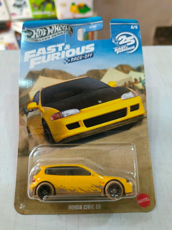 Hot Wheels SILVER SERIES | FAST & FURIOUS RACE-OFF | SET OF 5 CARS | TOYOTA CELICA | 1995 MAZDA RX-7 | VOLKSWAGEN JETTA MK3 | HONDA S2000 | HONDA CIVIC EG | HNR88