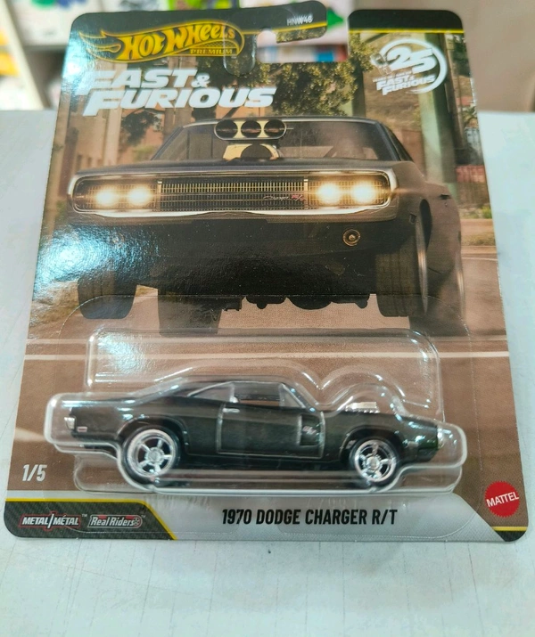 Hot Wheels PREMIUM FAST & FURIOUS | 1970 DODGE CHARGER R/T | HNW46 | 1/5 |Real Riders