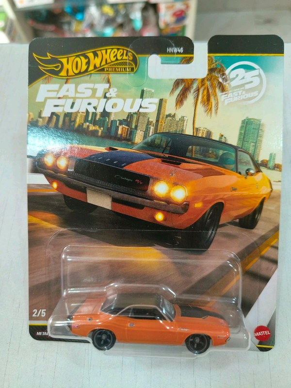 Hot Wheels PREMIUM FAST & FURIOUS | 1970 DODGE CHALLENGER R/T | HNW46 | 2/5 | Real Riders