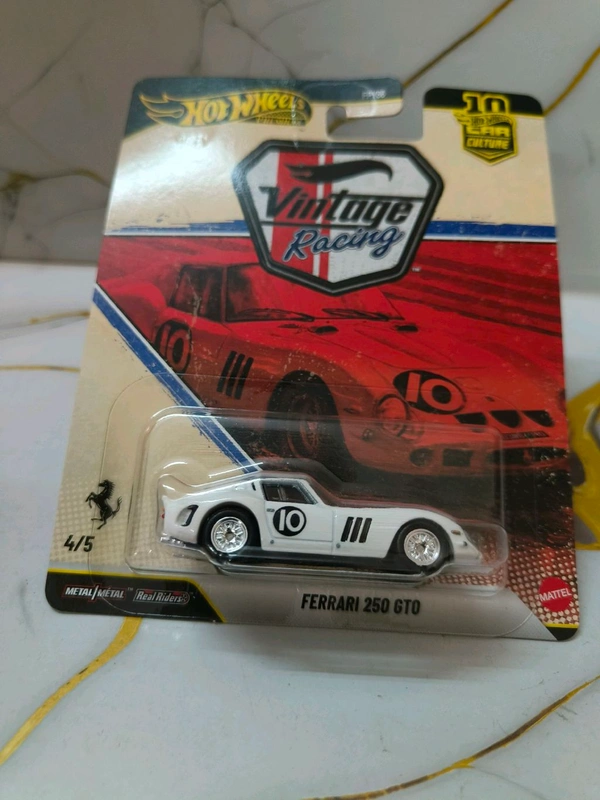 Hot Wheels PREMIUM CAR CULTURE VINTAGE RACING | FERRARI 250 GTO | FPY86 | 4/5 | Real Riders