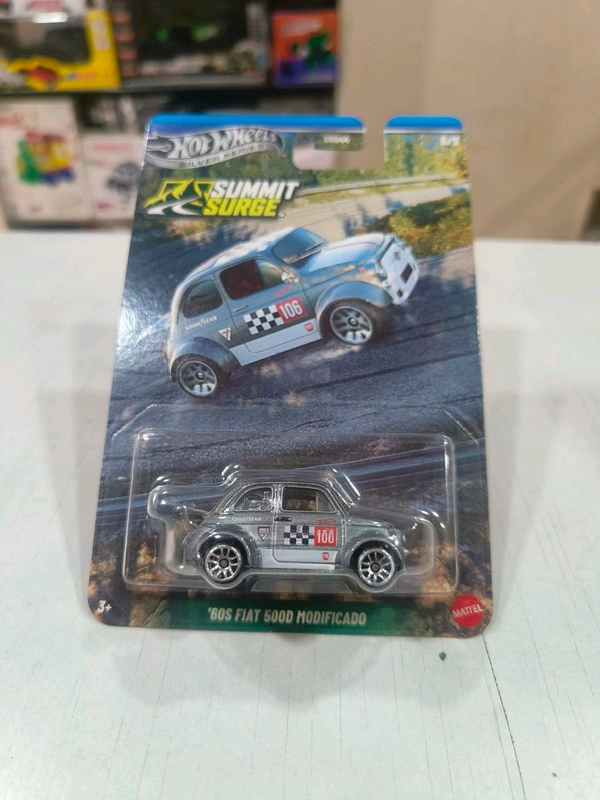 HOTWHEELS Hot Wheels SILVER SERIES | SUMMIT SURGE | IMPORTED | SET OF 5 CARS | FORD PERFORMANCE SUPERVAN 4 | McLAREN SPEEDTAIL | ASTON MARTIN VULCAN | JAGUAR MK1 | '60s FIAT 500D MODIFICADO | GDG44