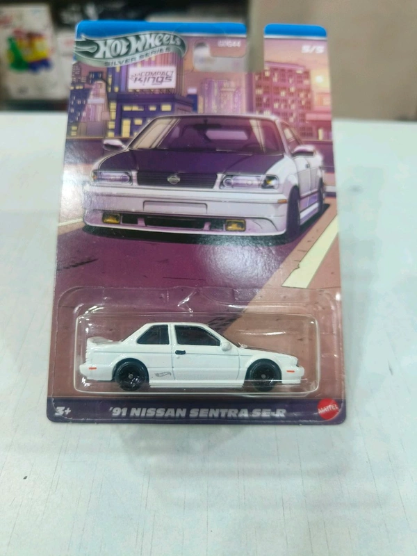 HOTWHEELS Hot Wheels SILVER SERIES | COMPACT KINGS | IMPORTED | SET OF 5 CARS | '12 FORD FIESTA | '99 HONDA CIVIC TYPE R (EK9) | SUBARU WRX STI | '15 MAZDA MX-5 MIATA | '91 NISSAN SENTRA SE-R | GDG44