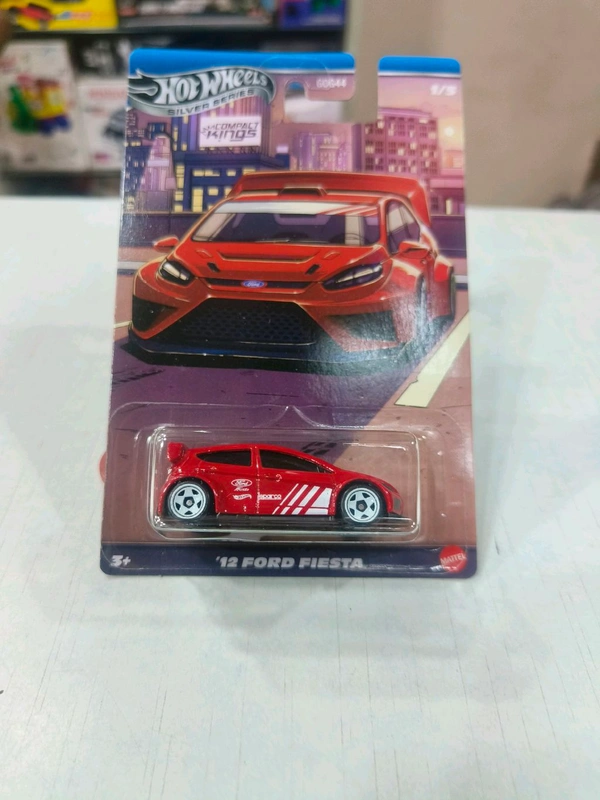 HOTWHEELS Hot Wheels SILVER SERIES | COMPACT KINGS | IMPORTED | SET OF 5 CARS | '12 FORD FIESTA | '99 HONDA CIVIC TYPE R (EK9) | SUBARU WRX STI | '15 MAZDA MX-5 MIATA | '91 NISSAN SENTRA SE-R | GDG44