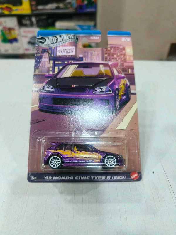 HOTWHEELS Hot Wheels SILVER SERIES | COMPACT KINGS | IMPORTED | SET OF 5 CARS | '12 FORD FIESTA | '99 HONDA CIVIC TYPE R (EK9) | SUBARU WRX STI | '15 MAZDA MX-5 MIATA | '91 NISSAN SENTRA SE-R | GDG44