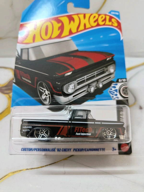 Hot Wheels CUSTOM '62 CHEVY PICKUP | Rod Squad | Black | 220/250