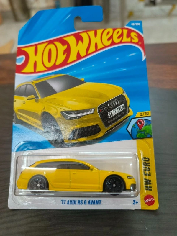 Hot Wheels 17 Audi Rs 6 Avant | HW Euro | Yellow | IMPORTED | 66/250