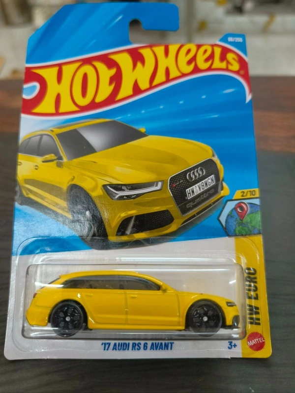 Hot Wheels 17 Audi Rs 6 Avant | HW Euro | Yellow | IMPORTED | 66/250