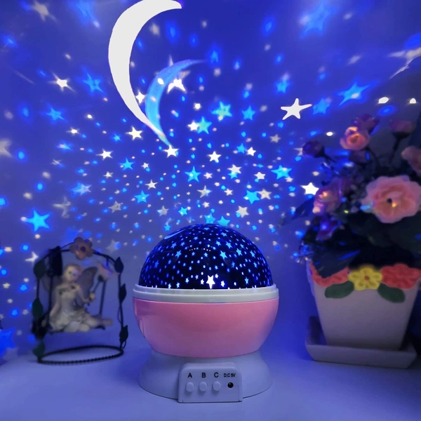 Master Rotating 360 Degree Moon Night Light Lamp (Multi Color,Pack of 1)