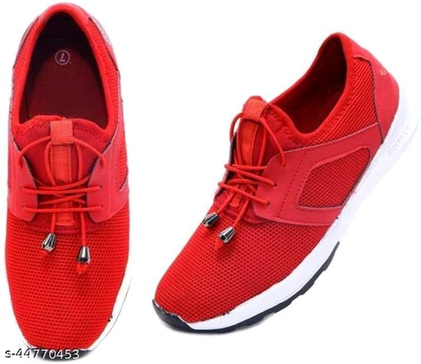 0092 Material Men's Sole Material EVA Fastening & Back Details Lace Up Pattern Solid  - 0, 24x7, 6, 24 h, red