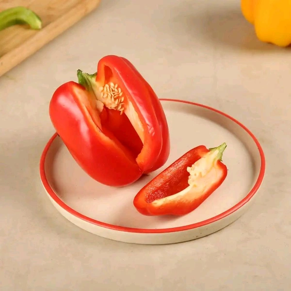 Red Bell Pepper लाल शिमला  - 1 piece