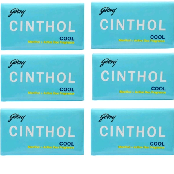 Cinthol Cool Menthol + Active Deo Fragrance Soap 40 g ( Pack Of 6 )