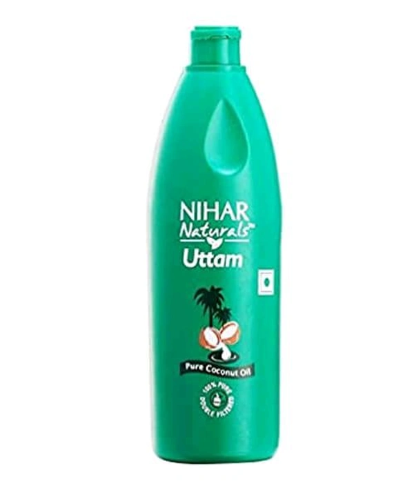 Nihar Naturals Uttam Pure Coconut Hair Oil 90ml+25ml