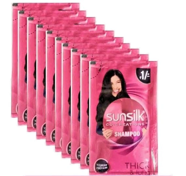 Sunsilk Shampoo Pink Lusciously Thick Long Pouch ( Pack Of 16 )