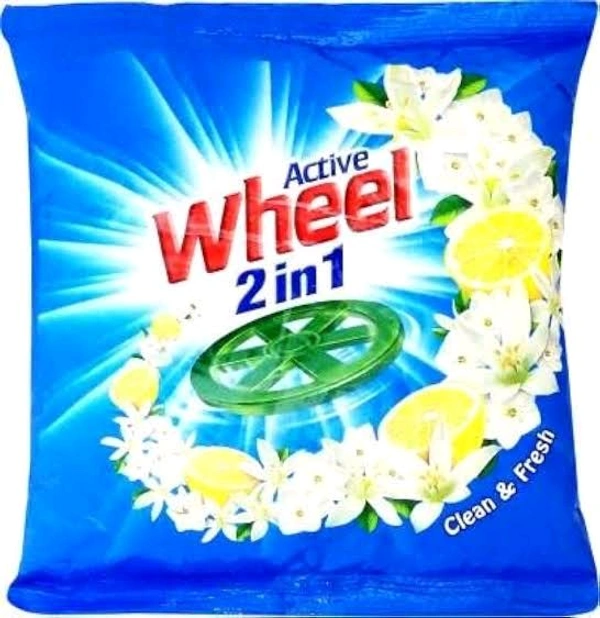 Wheel Active 2 in 1 Blue Detergent Powder 400g