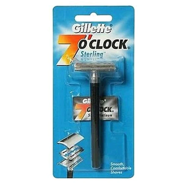 Gillette 7 O Clock Razor - Sterling, 