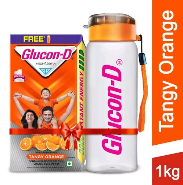 GLUCON-D Tangy Orange Glucose Powder Energy Drink 1kg