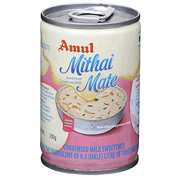 Amul Mithai Mate Sweetened Condensed Milk Liquid, 200 G