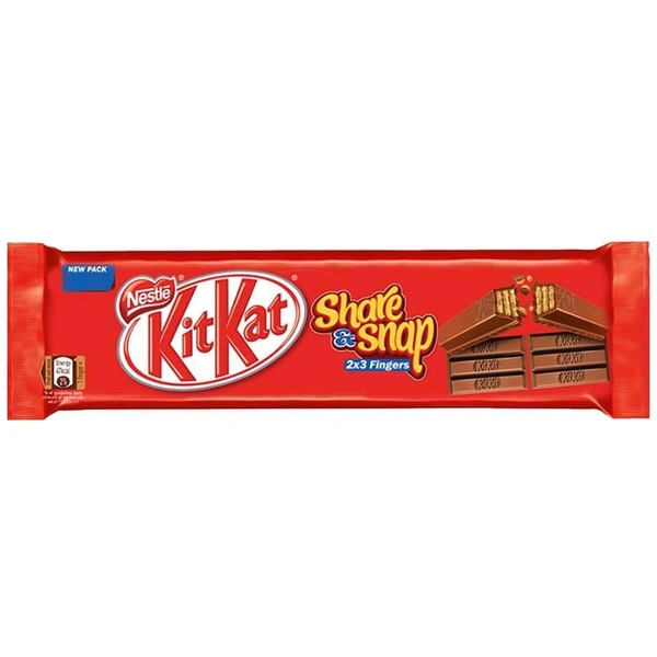 Nestle KitKat Share & Snap Wafer Bar, 2x3 Fingers- 57g