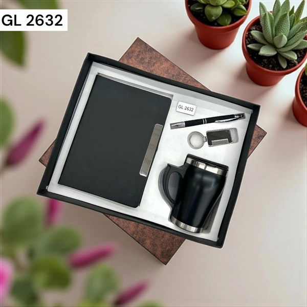 GL 2632 Black 4 in 1 Mug Combo Set
