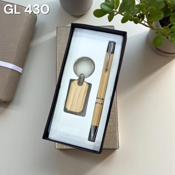 GL 430 Bamboo Pen and keychain Set