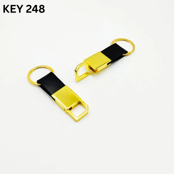 Key 248 Black&Gold Kia Keychain