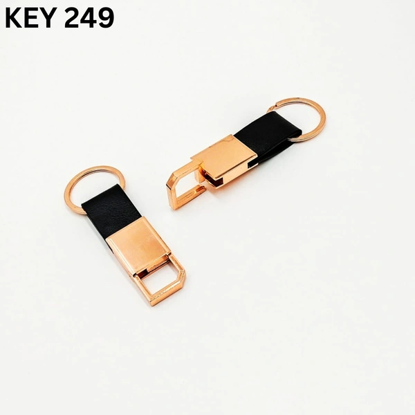 Key 249 Rose Gold & Black Kia Keychain