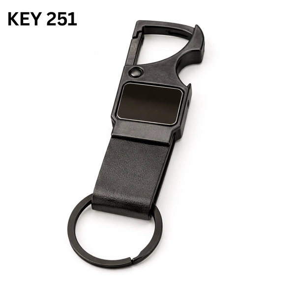 Key 251 Full black hook opener keychain